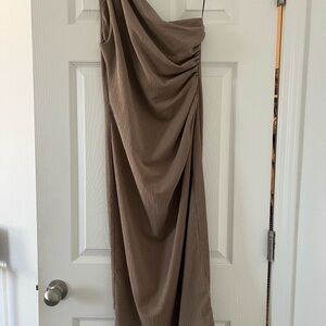 H&M Taupe Textured Dress